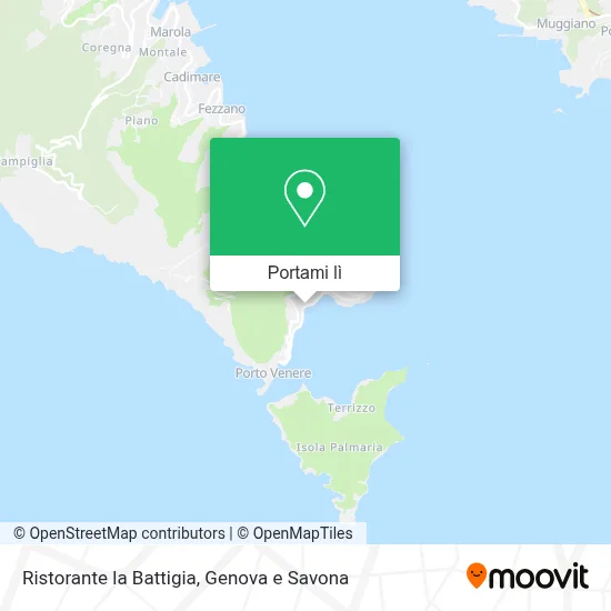 Mappa Ristorante la Battigia