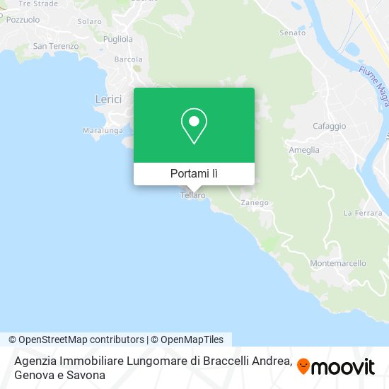 Mappa Agenzia Immobiliare Lungomare di Braccelli Andrea