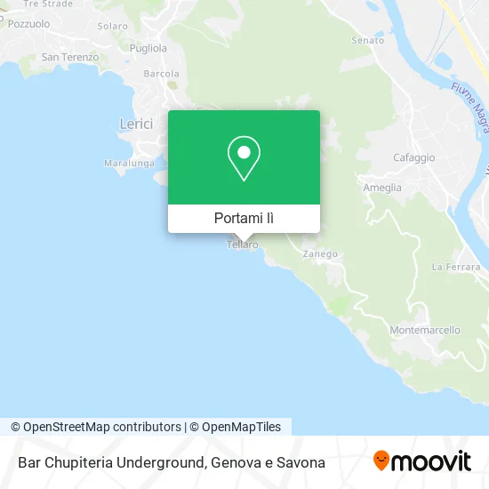 Mappa Bar Chupiteria Underground