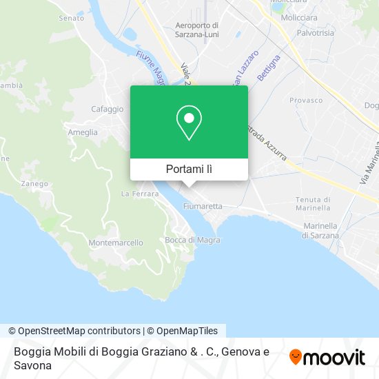 Mappa Boggia Mobili di Boggia Graziano & . C.