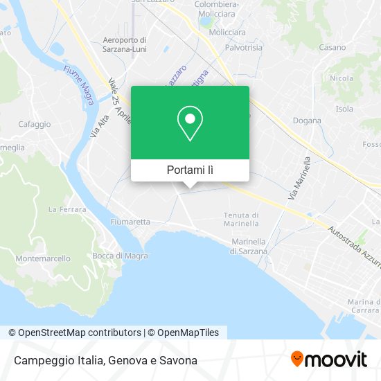 Mappa Campeggio Italia