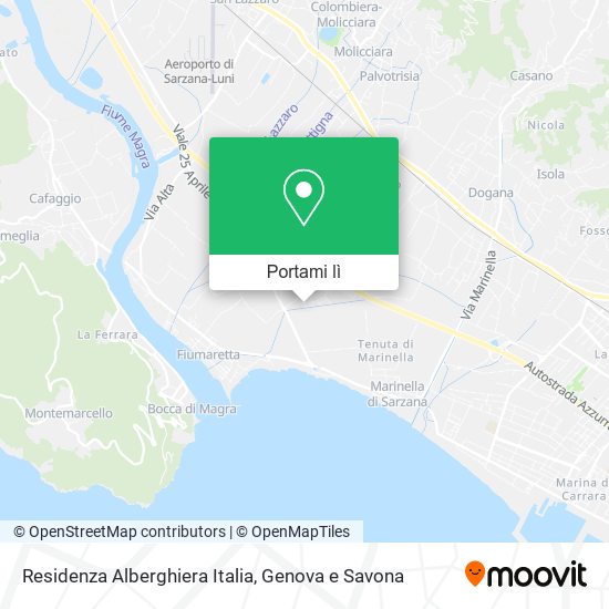 Mappa Residenza Alberghiera Italia