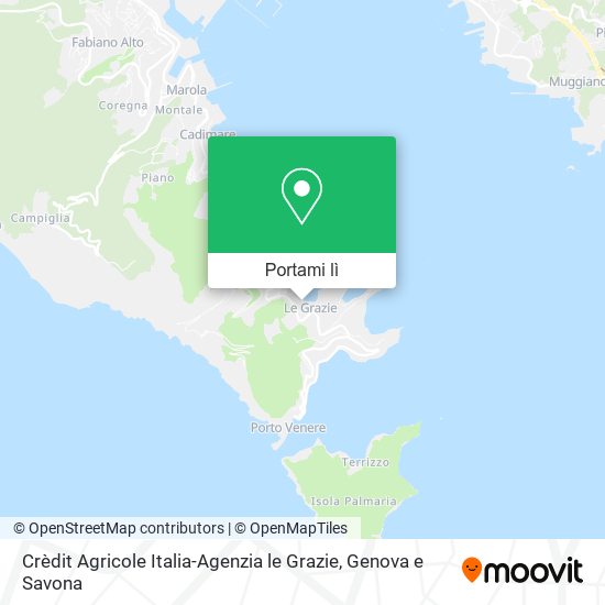 Mappa Crèdit Agricole Italia-Agenzia le Grazie