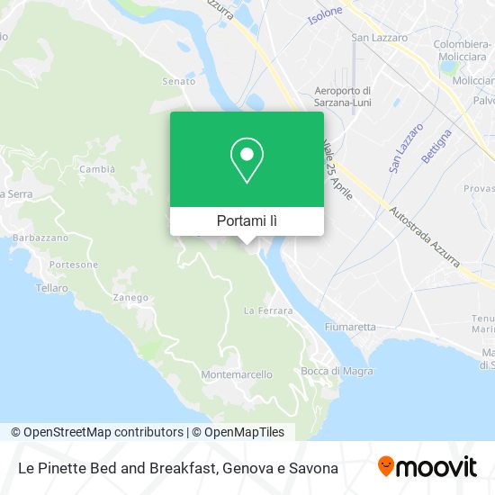 Mappa Le Pinette Bed and Breakfast