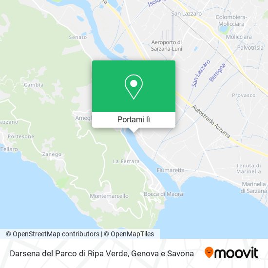 Mappa Darsena del Parco di Ripa Verde