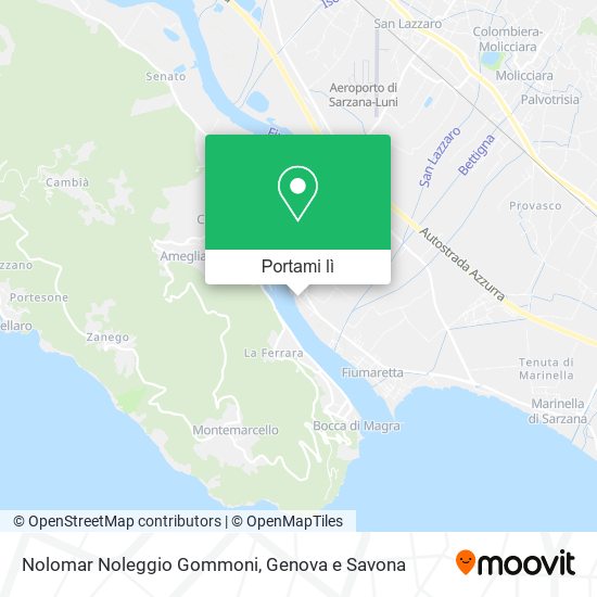 Mappa Nolomar Noleggio Gommoni