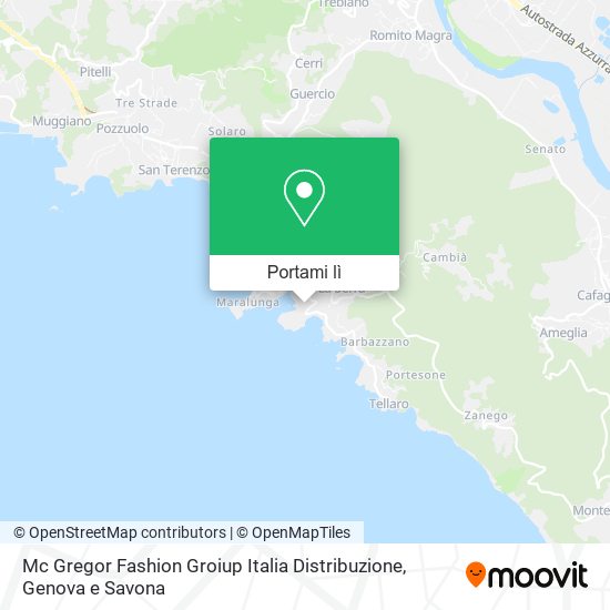 Mappa Mc Gregor Fashion Groiup Italia Distribuzione