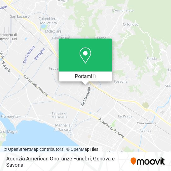 Mappa Agenzia American Onoranze Funebri