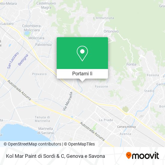 Mappa Kol Mar Paint di Sordi & C