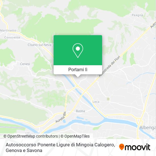 Mappa Autosoccorso Ponente Ligure di Mingoia Calogero