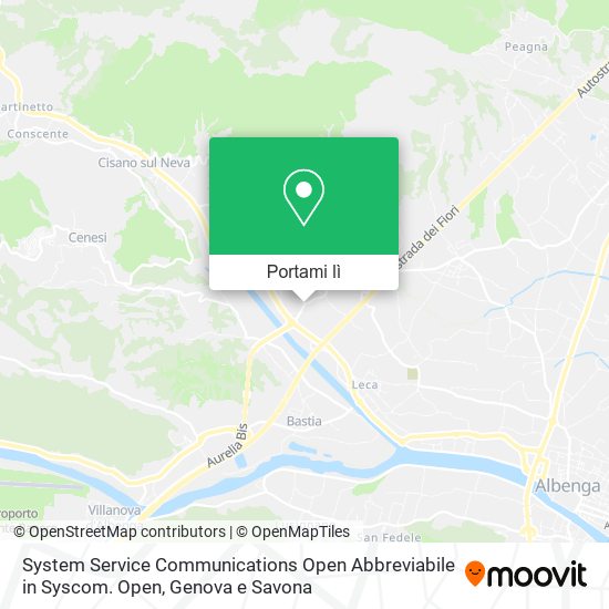 Mappa System Service Communications Open Abbreviabile in Syscom. Open