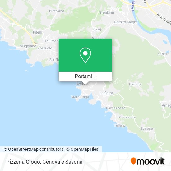 Mappa Pizzeria Giogo