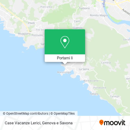 Mappa Case Vacanze Lerici