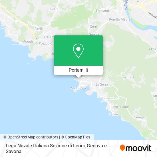 Mappa Lega Navale Italiana Sezione di Lerici