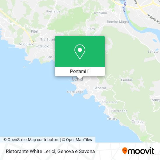 Mappa Ristorante White Lerici