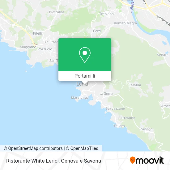 Mappa Ristorante White Lerici