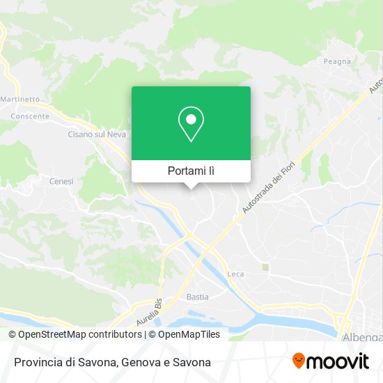 Mappa Provincia di Savona