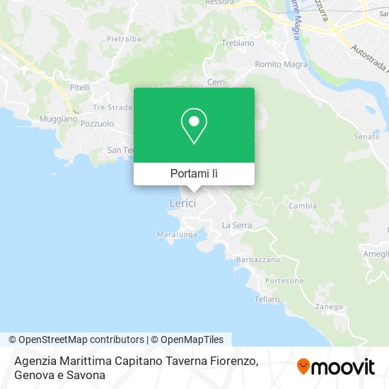 Mappa Agenzia Marittima Capitano Taverna Fiorenzo