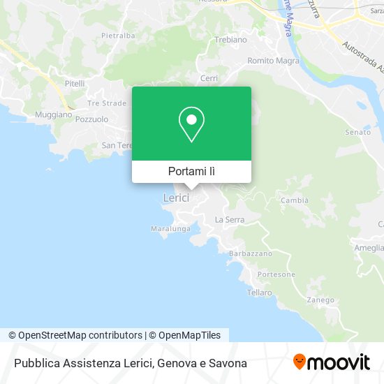 Mappa Pubblica Assistenza Lerici