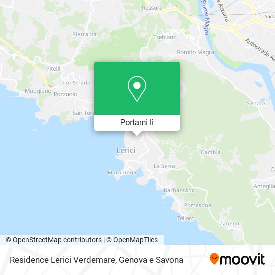 Mappa Residence Lerici Verdemare