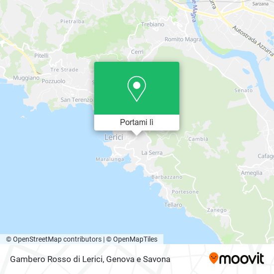 Mappa Gambero Rosso di Lerici