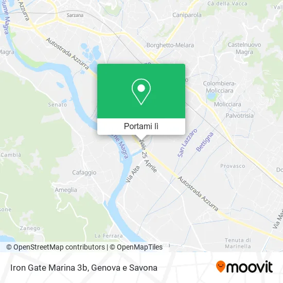 Mappa Iron Gate Marina 3b