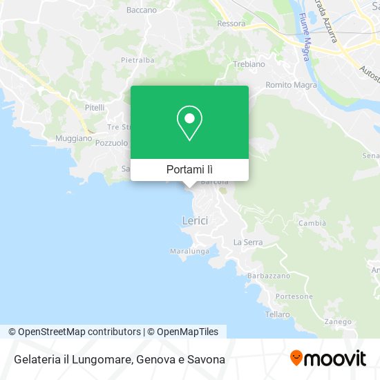 Mappa Gelateria il Lungomare