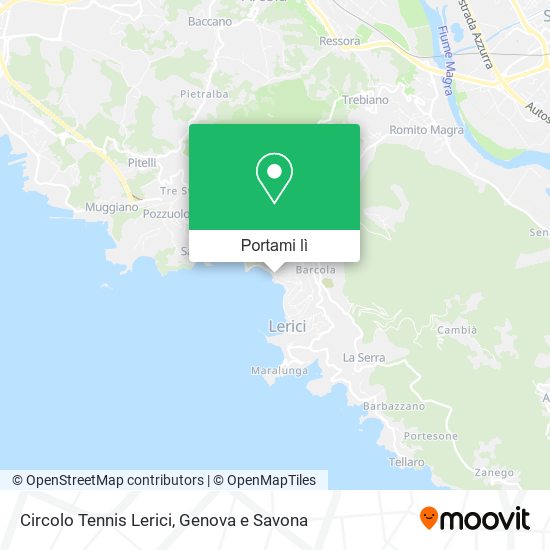 Mappa Circolo Tennis Lerici