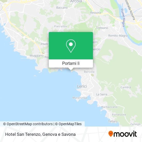 Mappa Hotel San Terenzo