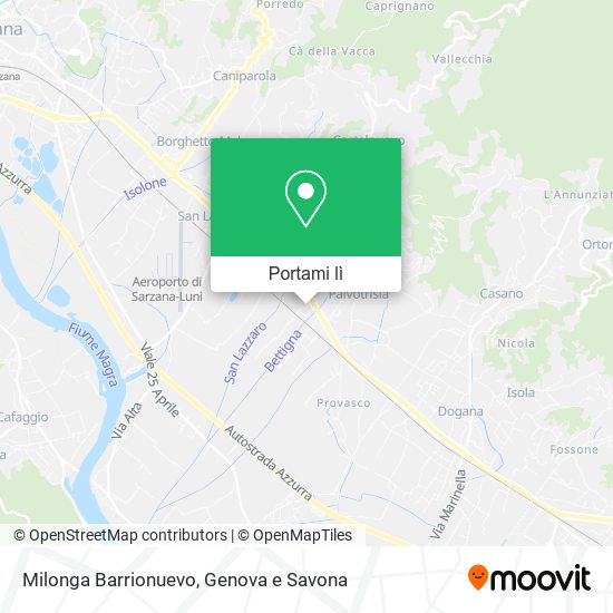 Mappa Milonga Barrionuevo