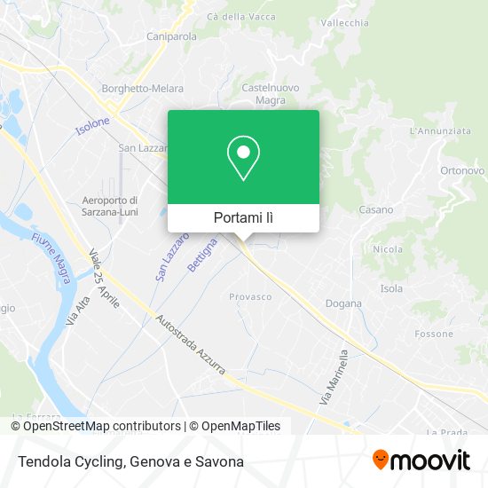 Mappa Tendola Cycling