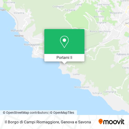 Mappa Il Borgo di Campi Riomaggiore