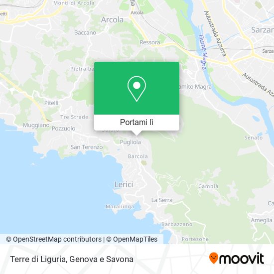 Mappa Terre di Liguria