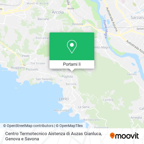 Mappa Centro Termotecnico Aistenza di Auzas Gianluca