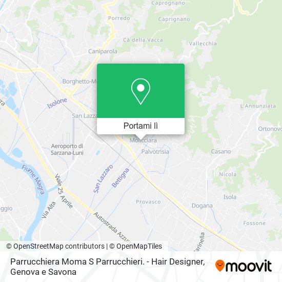 Mappa Parrucchiera Moma S Parrucchieri. - Hair Designer