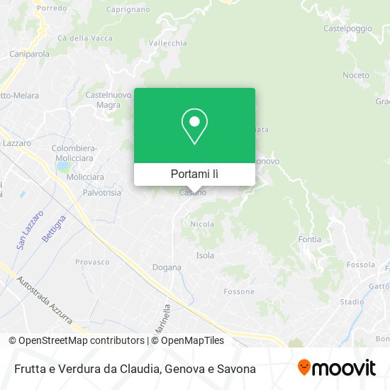 Mappa Frutta e Verdura da Claudia