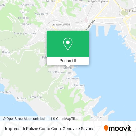 Mappa Impresa di Pulizie Costa Carla