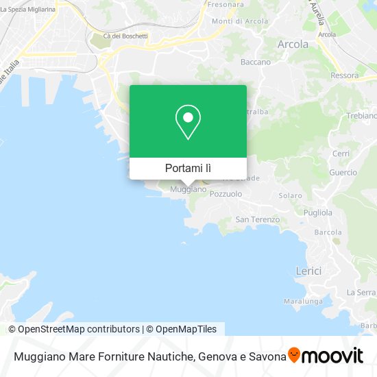 Mappa Muggiano Mare Forniture Nautiche