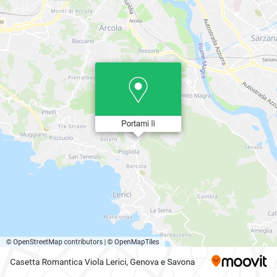 Mappa Casetta Romantica Viola Lerici