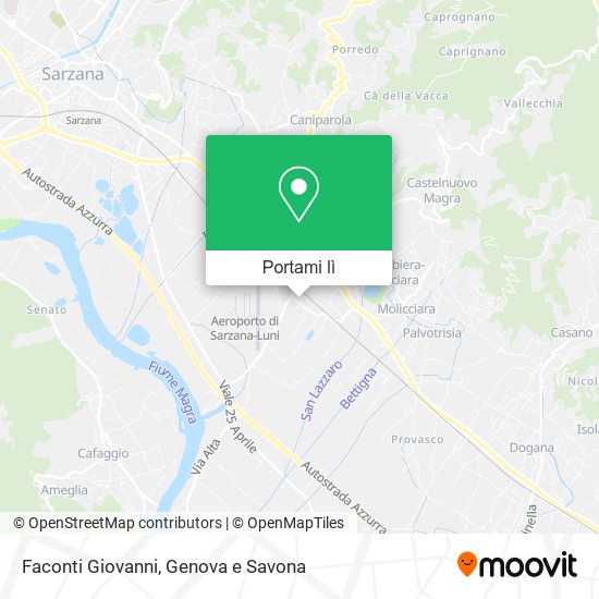 Mappa Faconti Giovanni