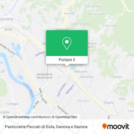 Mappa Pasticceria Peccati di Gola