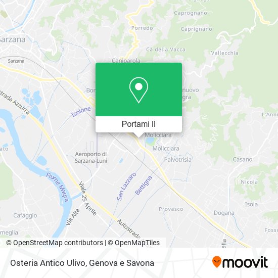 Mappa Osteria Antico Ulivo