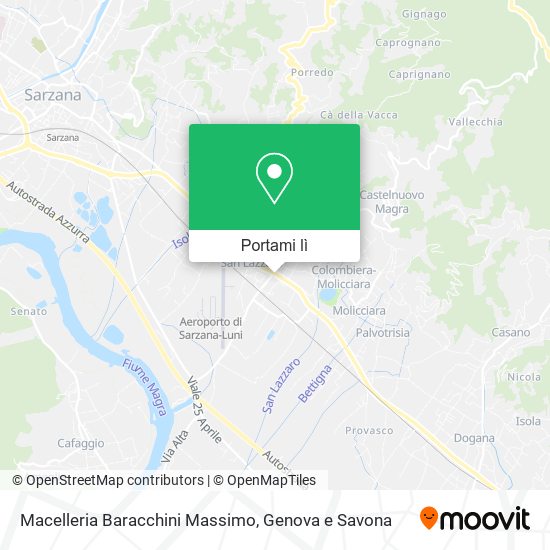 Mappa Macelleria Baracchini Massimo