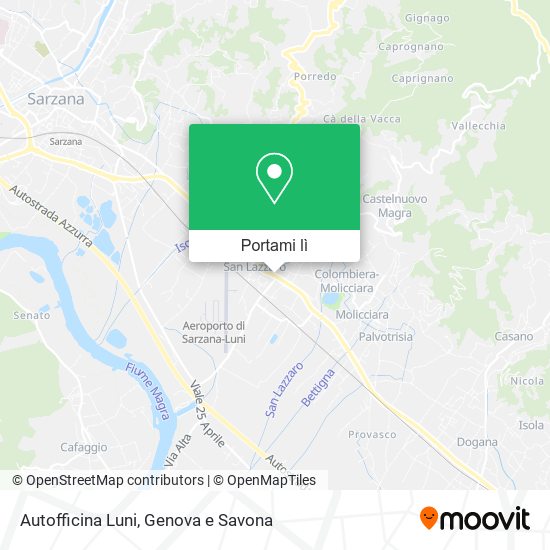 Mappa Autofficina Luni