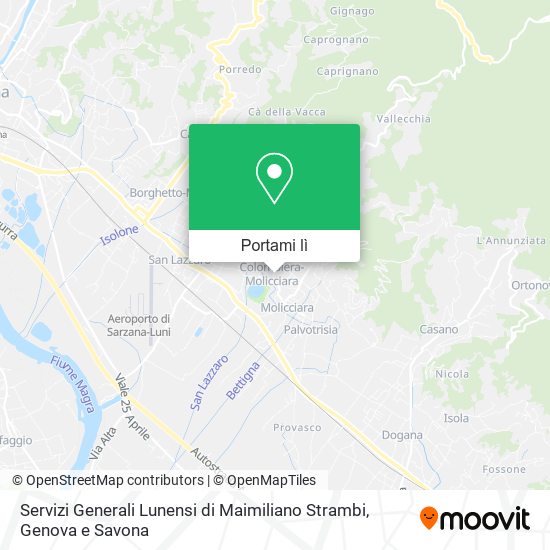 Mappa Servizi Generali Lunensi di Maimiliano Strambi