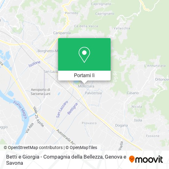 Mappa Betti e Giorgia - Compagnia della Bellezza