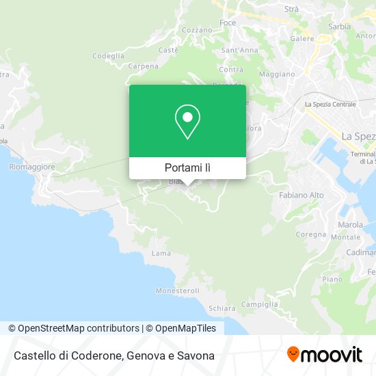Mappa Castello di Coderone