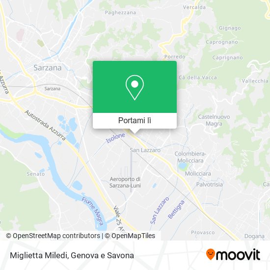 Mappa Miglietta Miledi