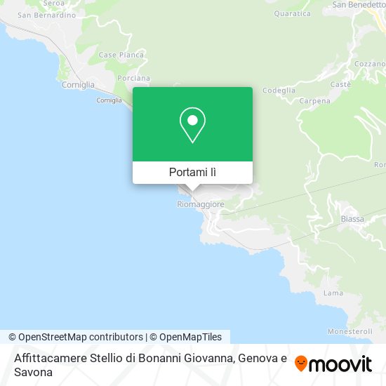 Mappa Affittacamere Stellio di Bonanni Giovanna