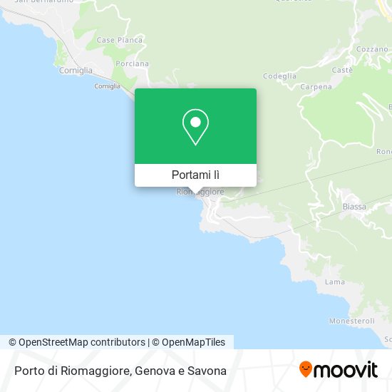 Mappa Porto di Riomaggiore